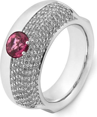 Actual product image Breuning RING - E. PINK TURMALINE TOP QUALITY/Brill. 0,667 Ct. G/if (54, 750/18 K Gold)