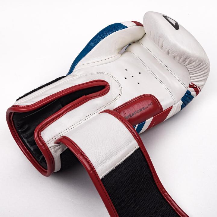 Immagine prodotto 8Weapons Boxing Gloves, Shift, white-navy-red, 10 Oz (10 OZ, 10)
