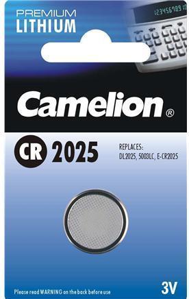 Camelion CR2025-BP1 - Pile jetable - CR2025 - lithium - 3 V - 1 pièce(s) - bouton/pièce de monnaie (1 pcs, CR2025, 150 mAh)