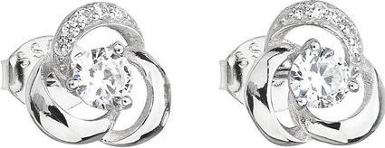 Image du produit Evolution Group Boucles d'oreilles en argent avec zircon 11006.1 (L)