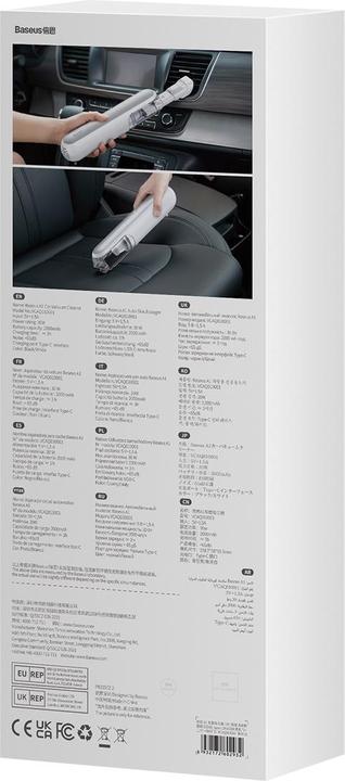 Produktbild Baseus A1 Car Vacuum Cleaner White
