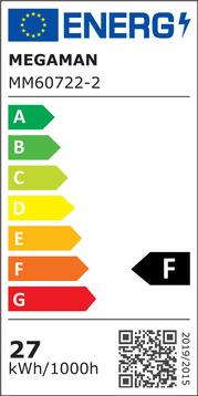 Energie-Label Megaman LED E27 Stabform 27 W = 50 W W (E27, 27 W, 2800 lm, 1 x, F)