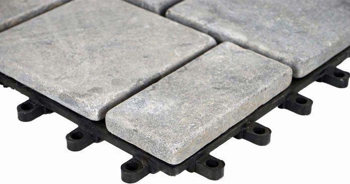 Produktbild Mendler Steinfliese HWC-K70, 11x je 30x30cm = 1m², dunkelgrau (11 x)