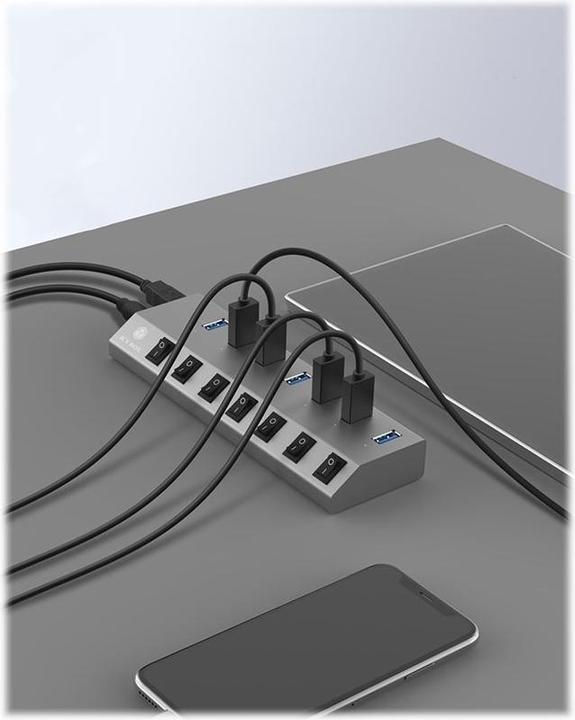 Produktbild Icy Box IB-HUB1701-C3 (USB-C, 7 Ports)