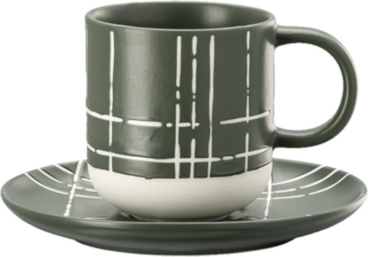 Immagine prodotto Thomas Tazza da espresso scura a scacchi FUN 2 pezzi (1 x)