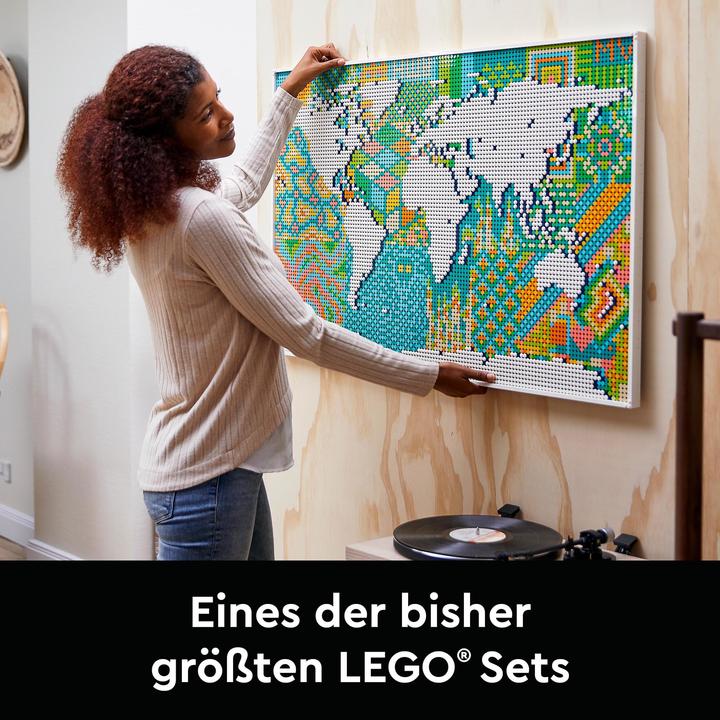 Produktbild LEGO Weltkarte (31203, LEGO Art, LEGO Seltene Sets)