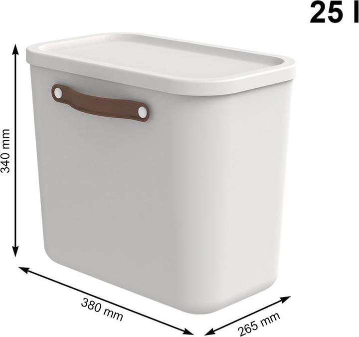 Actual product image Rotho Set of 2 storage boxes 12 l and 25 l MALOJA (25 l)