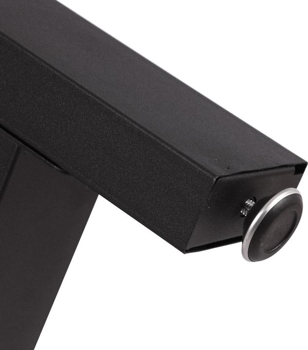 Image du produit Wiltec Pied de Banc d’assise Profil carré 30x43cm Noir Revêtement par poudre Piètement de Banquette Meuble