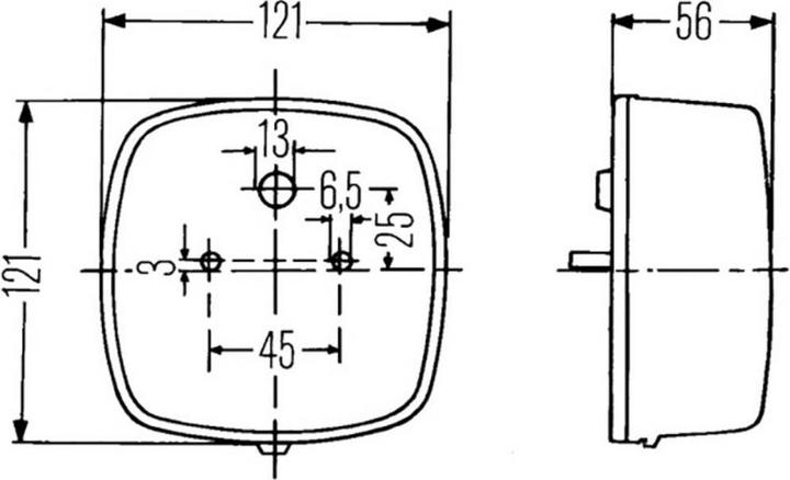Actual product image Hella Trailer tail light indicator, number plate light, rear light, brake light