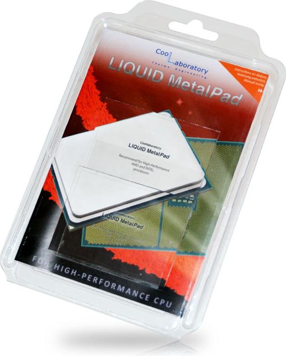 Actual product image Coollaboratory Liquid MetalPad High-Performance CPU + cleaning kit (0.40 mm)