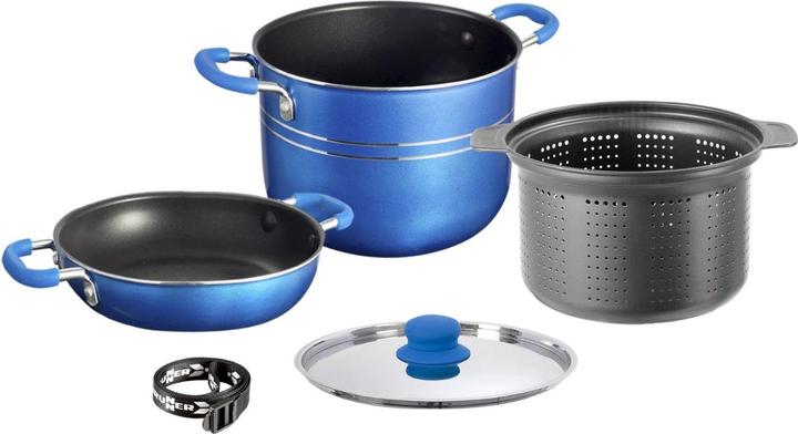 Produktbild Brunner Topf Set Skipper 4 + 1 Ø 22 cm (22 cm, Pfannenset + Topfset)