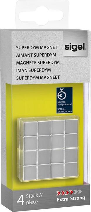 Immagine prodotto Sigel Magnete al neodimio Cube 4ST argento (4 x)
