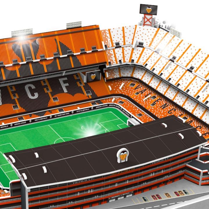 Actual product image Eleven Force Valencia CF Mestalla Stadium 3D Puzzle with LED (87 pieces)