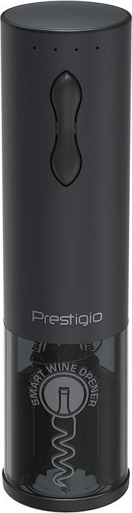 Prestigio Bolsena electric wine opener set matt black retail (Electric corkscrew)