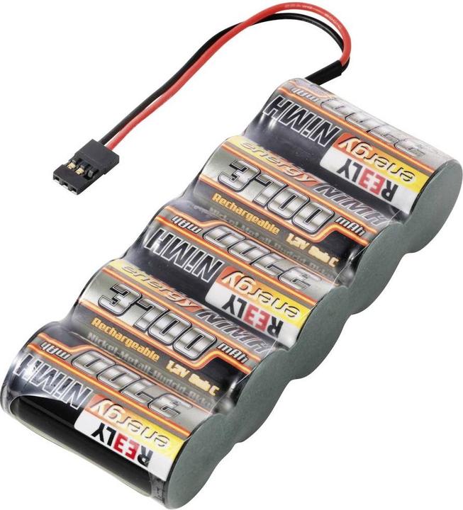 Produktbild Reely Modellbau-Akkupack (NiMh) 6 V 3700 mAh Zellen-Zahl: 5 Sub-C Side-by-Side (6 V, 3700 mAh)