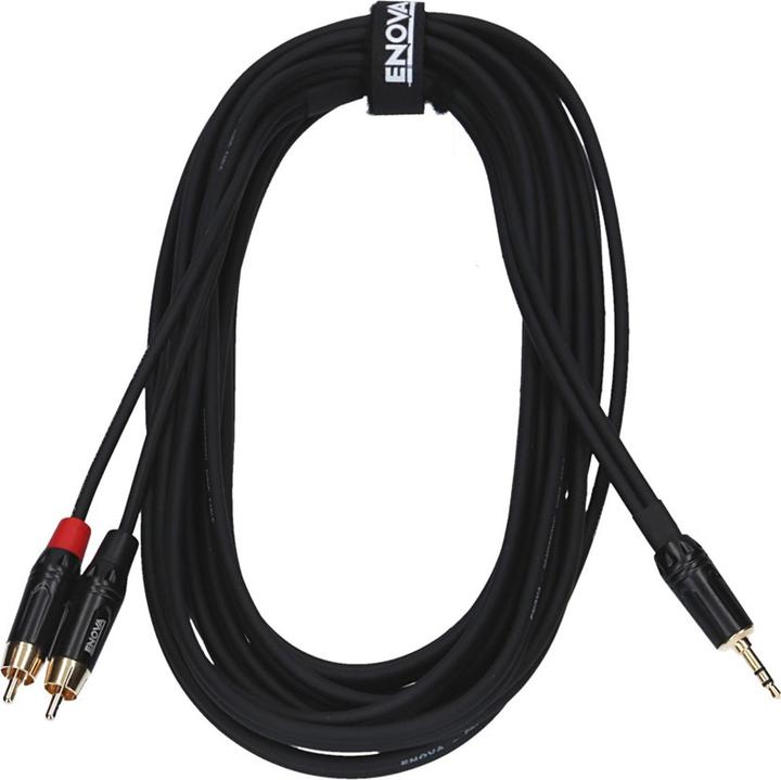 Produktbild Enova 3.5mm Jack/Cinch Kabel RCA, rot/schwarz, 7m (7 m)