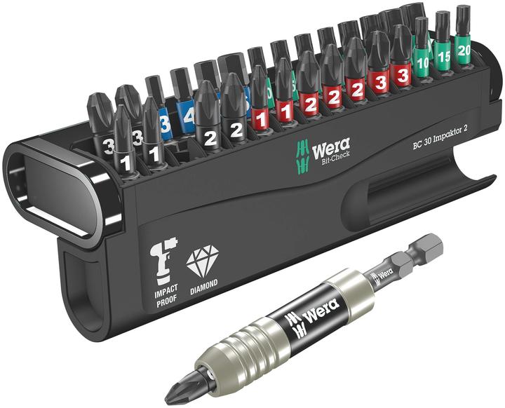 Actual product image Wera Bit-Check 30 Impaktor 2 (1 x 6 x 25 mm, 1 x 3 x 25 mm, 1 x 5 x 25 mm, 1 x 4 x 25 mm)