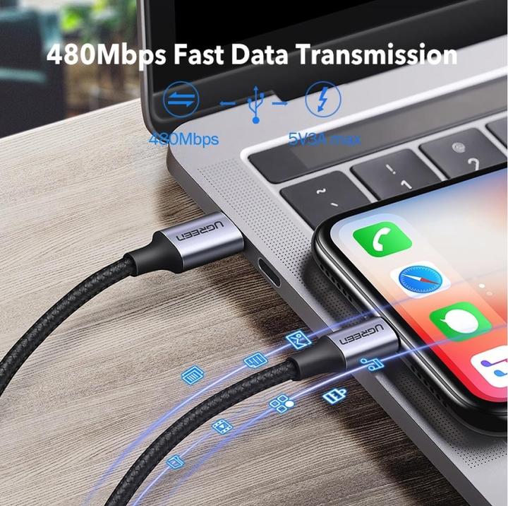Immagine prodotto Ugreen Cavo da fulmine a USB-C 2.0 (1 m, USB 2.0)