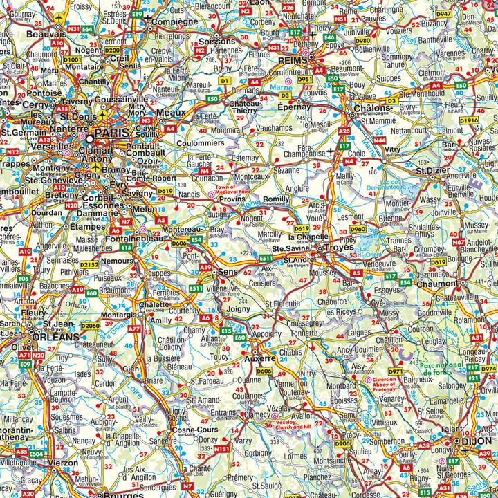Produktbild Westeuropa, Strassenkarte 1:2.000.000, freytag & berndt (freytag & berndt, Tschechisch, Slowakisch, Spanisch, Niederländisch, Italienisch, Deutsch, Ungarisch, Englisch)
