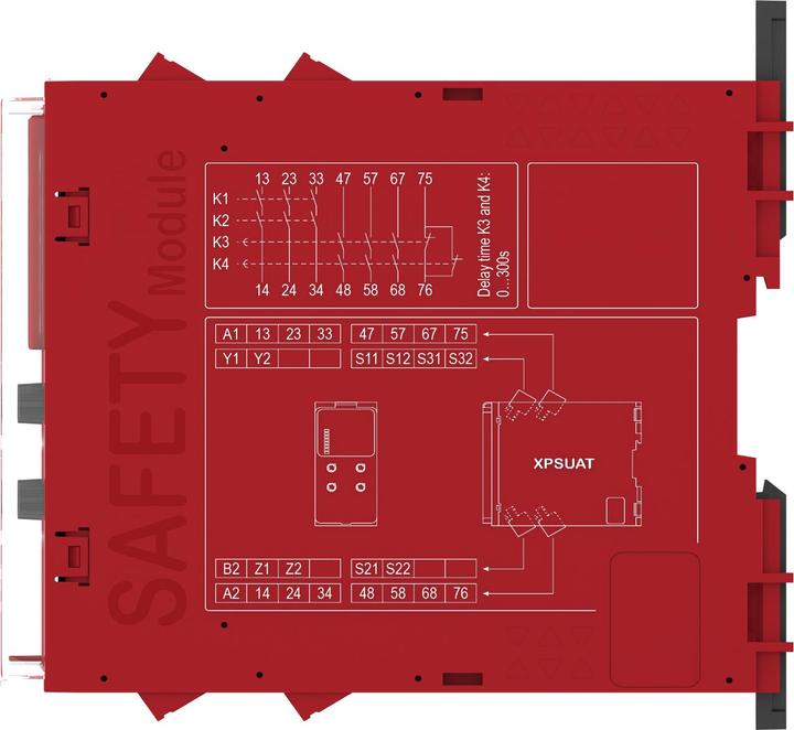 Actual product image Schneider Electric Safety relay 10Fkt 1circuit PLe/Kat4/SIL3 3Suv+3Sv 0.1-900s 1Ö 2T 24V SK