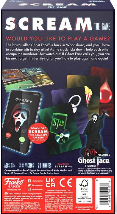Actual product image Funko Scream: The Game strategy game *English version* (English)