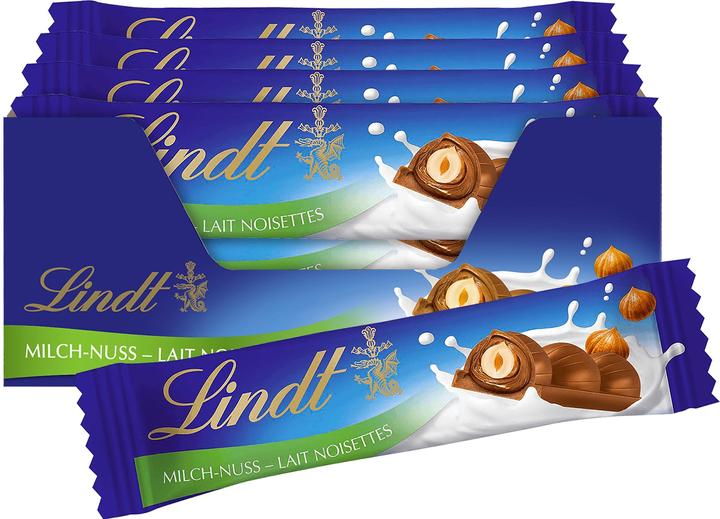 Image du produit Lindt Schokoladenriegel Milch Nuss Multipack (30 %, 630 g) (630 g)