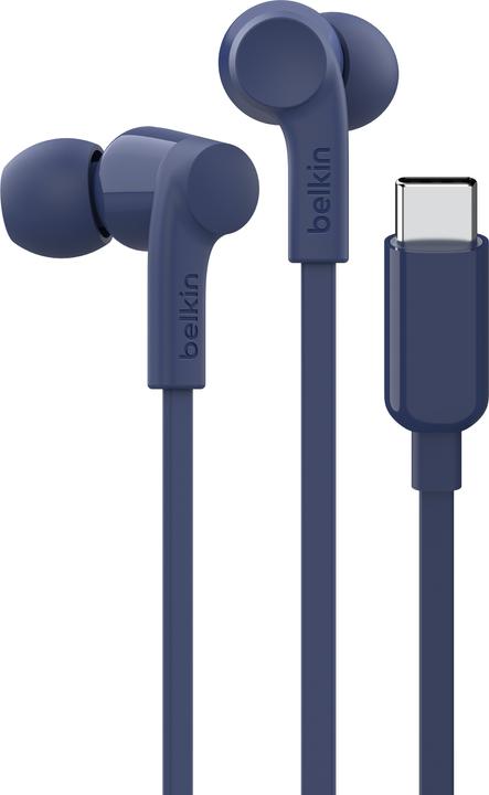 Belkin Rockstar in-ear headphones cable, USB-C, blue G3H0002hqBLV2 (No noise cancelling, Cable)