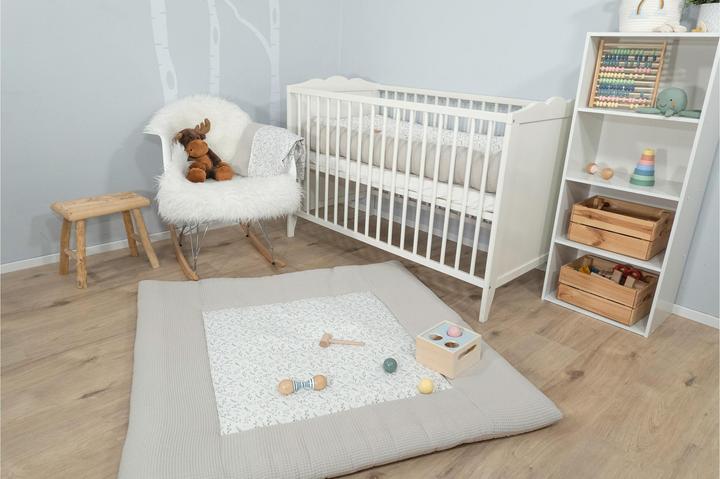 Image du produit Ullenboom Tapis d'éveil Waffle Floral Sand 120 x 120 cm
