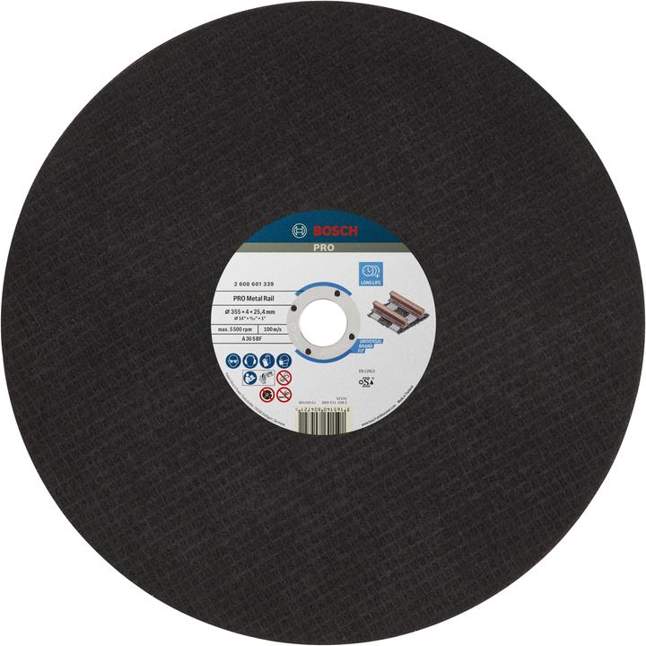 Produktbild Bosch Professional PRO Rail Trennscheibe, 355 x 4 x 25,4 mm
