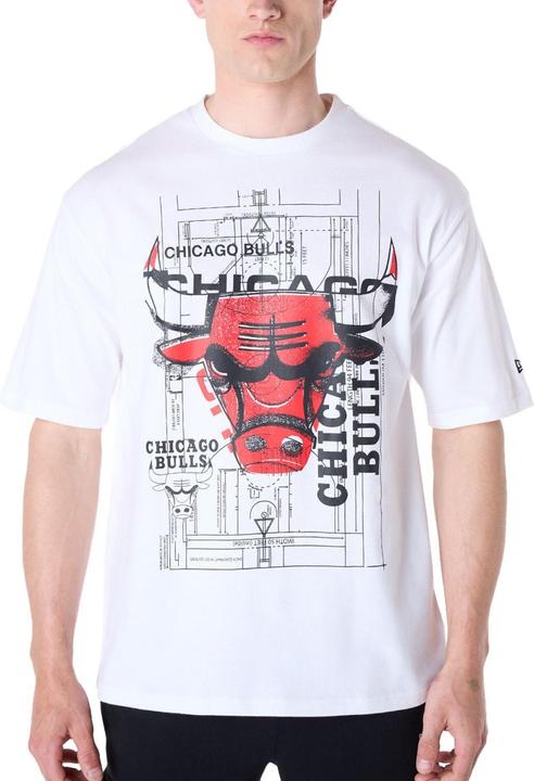 Actual product image New Era NBA Shirt - GRAPHIC Chicago Bulls weiss - L (L)
