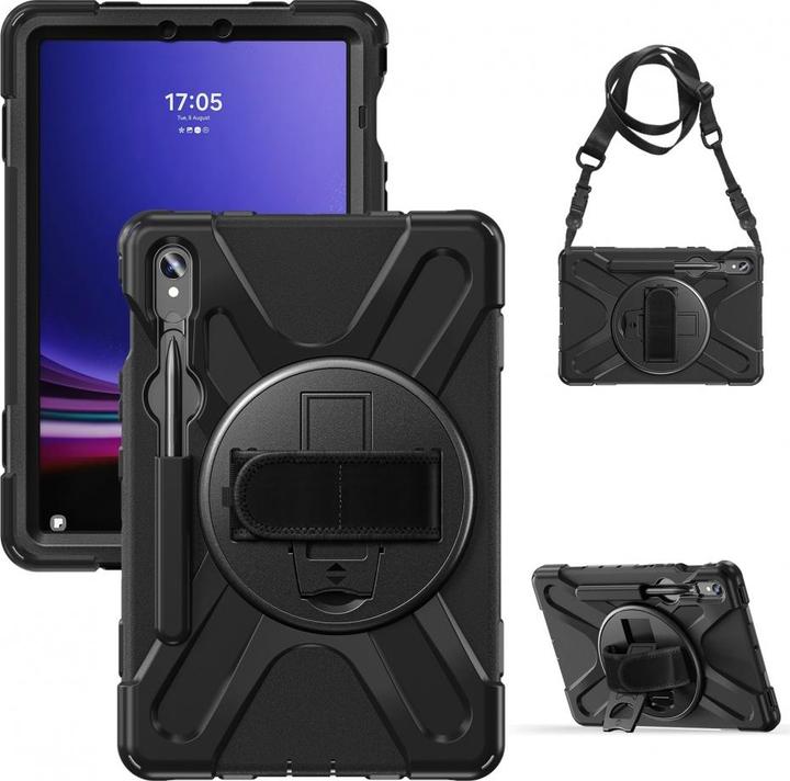 Insmat 652-1294 tablet case (10.9") Cover Black (Galaxy Tab S9 FE)