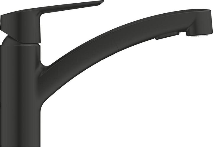Image du produit Grohe Start QuickFix Küchenarmatur, Dual-Spülbrause, herausziehbar, schwenkbar, mattschwarz