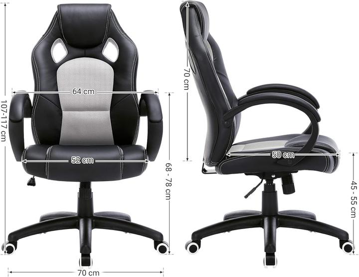 Image du produit Songmics OBG56BG Racing Bürostuhl