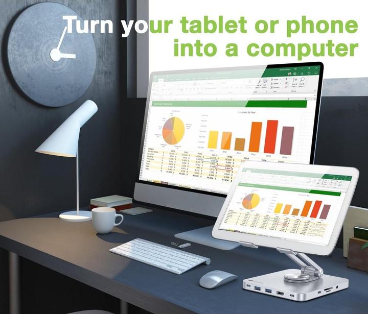Actual product image Value EFB Techly Foldable Stand Tablet 8in1