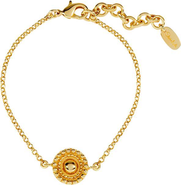 Actual product image Steinkult "Mandala" bracelet (20 cm, Brass 18-carat gold plated)