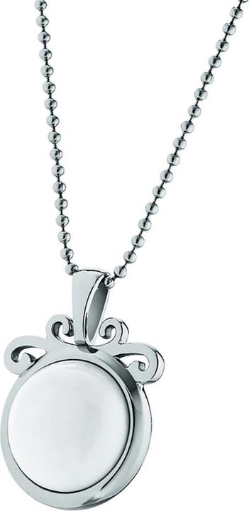 Image du produit Xen Pendentif avec 16 mm de céramique blanche (Acier inoxydable)