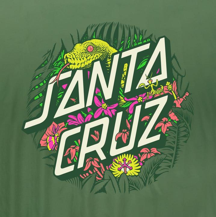 Actual product image Santa Cruz Asp Flores Dot Front T-Shirt (L)
