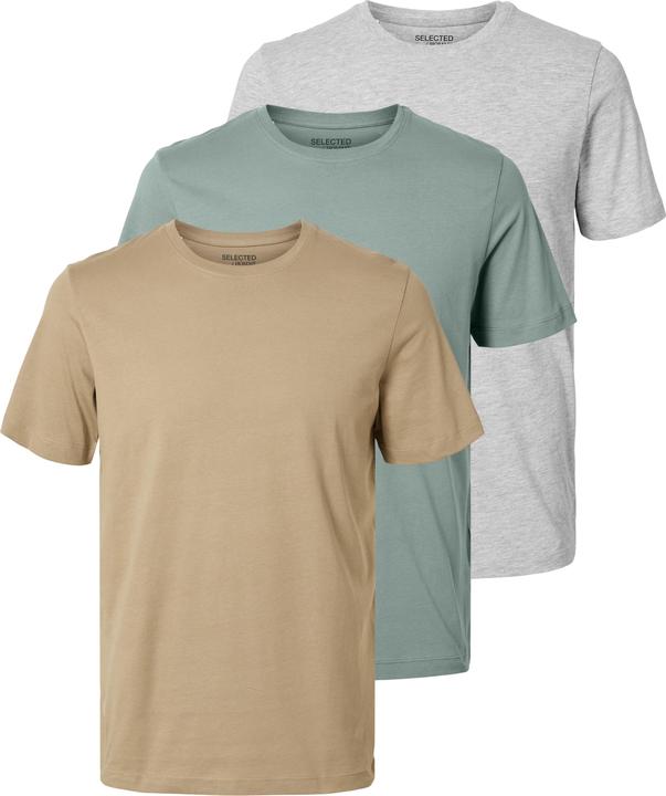 Selected Homme 3er-Pack Baumwoll T-Shirt (L)