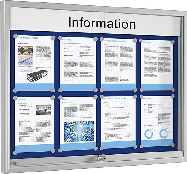 Actual product image Schaar-Design Sliding door showcase (Blackboard, 74.5 x 97.5 cm)