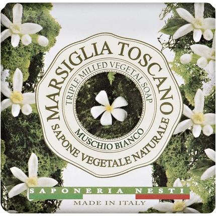 Nesti Dante Marsiglia Toscano Muschio Bianco Toilet Soap 200G (Hartseife)