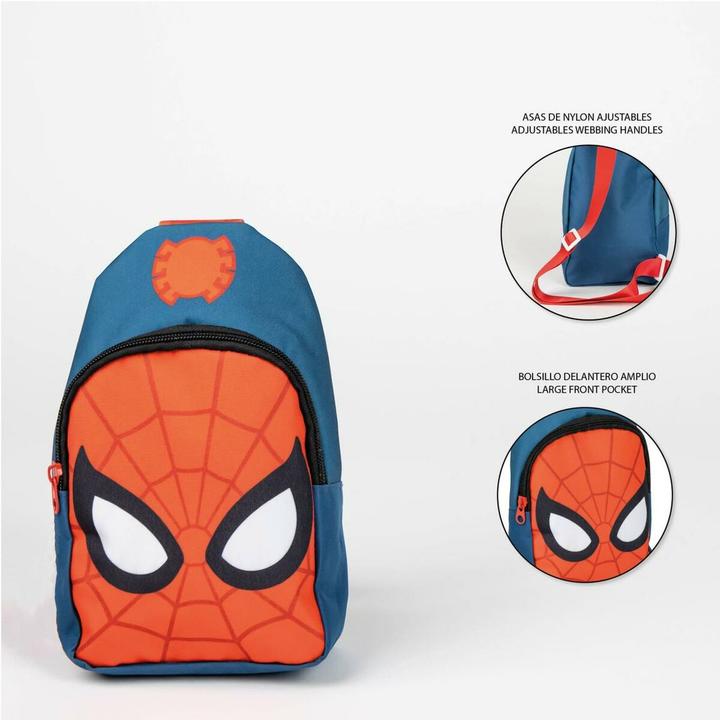 Produktbild Spiderman Kinderrucksack Spider-Man Schultertasche Blau Rot 13 x 23 x 7 cm