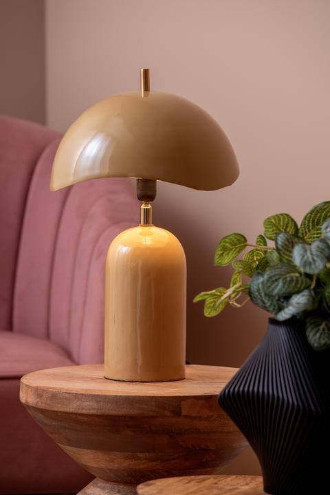 Produktbild Leitmotiv Tafellamp Querido - Honinggeel - Ã˜25cm - Scandinavisch (E14)