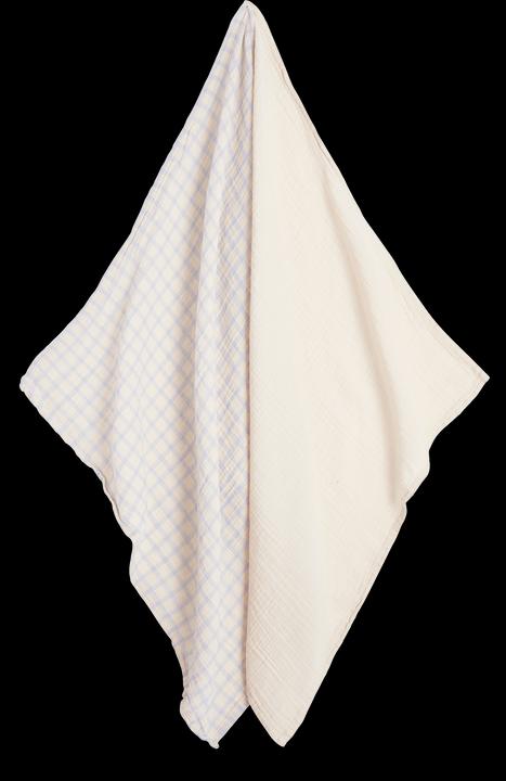 Image du produit Garbo & Friends 2 Pack Couverture en mousseline 60x60 cm Vichy Sky (60 x 60 cm)