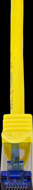 Actual product image LogiLink Patch cord Ultraflex, Cat.6A, S/FTP, 15 m, yellow withCat.7 raw cable, extra flexible & soft cable m (S/FTP, CAT6a, 15 m)