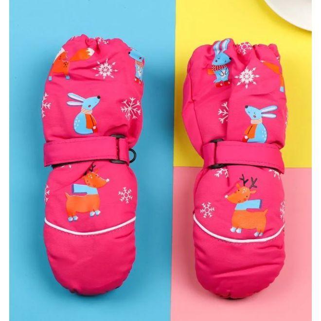 Immagine prodotto MU Style Guanti invernali per bambini della serie Snowy (Taglia unica)