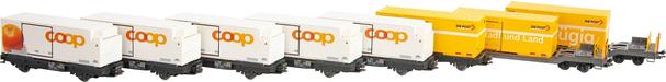 Image du produit Kato RhB Wagon frigorifique & wagon de marchandises, set de 8 pièces