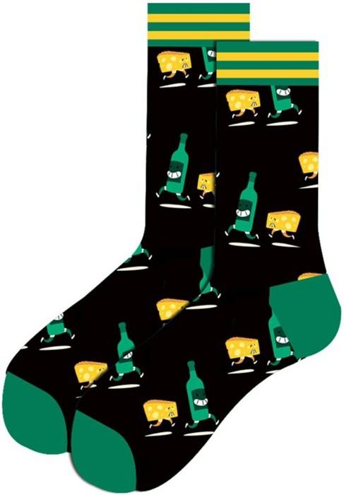 Immagine prodotto Musthaves Socken Motiv Wein - Käse (38 - 45)