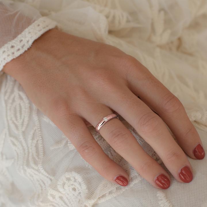 Actual product image Trilani Ladies Sterling Silver Zirconia Rose Gold - 4194 (60, 925 Silver)