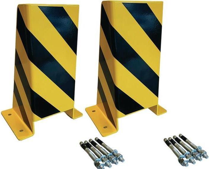 Image du produit Gewa Coin de protection H400xL160/200mm forme U Acierbl.noir/jaune UE=2 pcs.