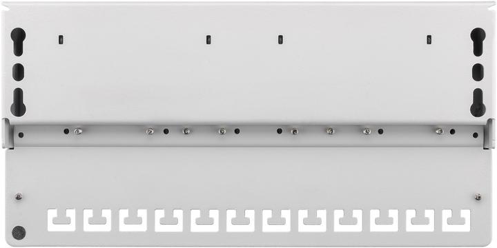 Actual product image Goobay CAT 6 Mini/Desktop Patch Panel, 12 Port, Gray